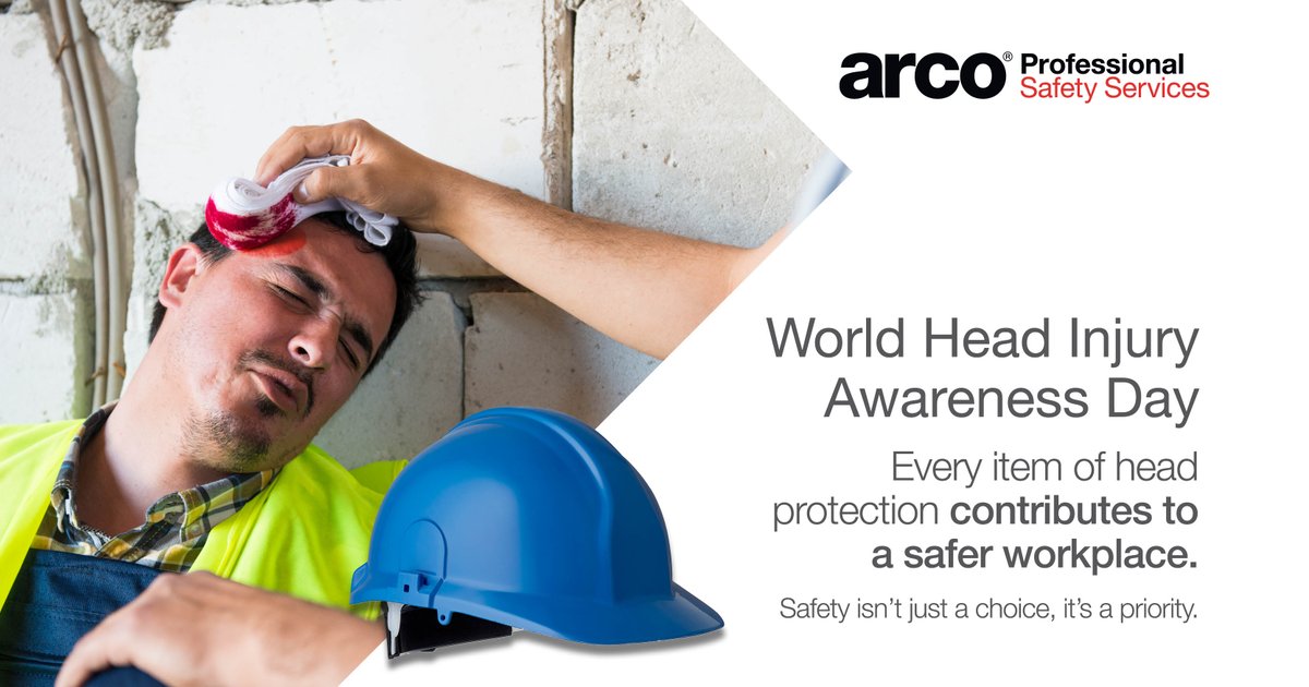 🧠Today, let's raise awareness for #WorldHeadInjuryAwarenessDay. Remember: every item of head protection contributes to a safer workplace. Safety isn't just a choice, it's a priority. 💼🔒 #SafetyFirst #WorkplaceSafety