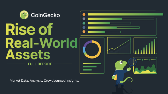 NOW LIVE: CoinGecko RWA Report 2024 📊

Real World Assets (RWAs) in crypto are on the rise, from USD-pegged stablecoins dominating the market to tokenized treasuries experiencing a 641% growth in 2023.

Here are the top 4 highlights 🧵