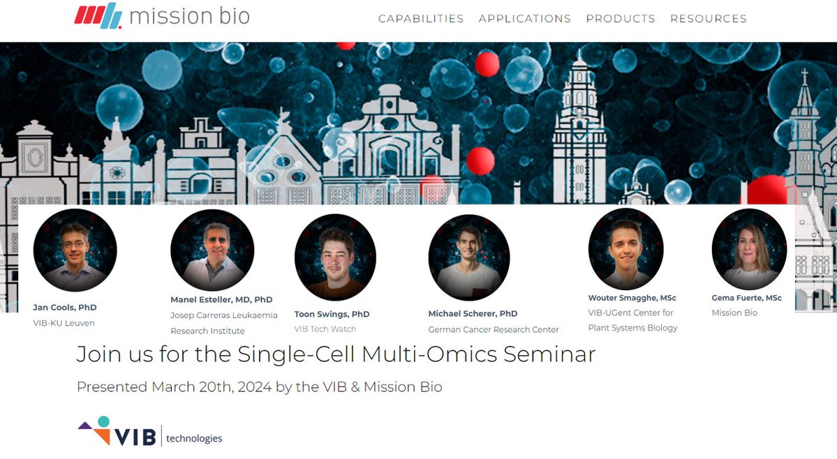Manel Esteller (@manelesteller) on Twitter photo Interested in single-cell multi-omics? Today 14.30h I am delivering lecture on #singlecell #mutation and #protein analysis in #leukemia at <a href="/MissionBio/">Mission Bio</a> <a href="/VIBLifeSciences/">VIB</a> seminar at <a href="/UZLeuven/">UZ Leuven</a> <a href="/KU_Leuven/">KU Leuven</a> hosted by <a href="/CoolsJn/">Jan Cools</a> ! Other speakers are @scherermich, <a href="/ToonSwings/">Toon Swings</a>, <a href="/WSmagghe/">Wouter Smagghe</a> Interested in single-cell multi-omics? Today 14.30h I am delivering lecture on #singlecell #mutation and #protein analysis in #leukemia at <a href="/MissionBio/">Mission Bio</a> <a href="/VIBLifeSciences/">VIB</a> seminar at <a href="/UZLeuven/">UZ Leuven</a> <a href="/KU_Leuven/">KU Leuven</a> hosted by <a href="/CoolsJn/">Jan Cools</a> ! Other speakers are @scherermich, <a href="/ToonSwings/">Toon Swings</a>, <a href="/WSmagghe/">Wouter Smagghe</a>