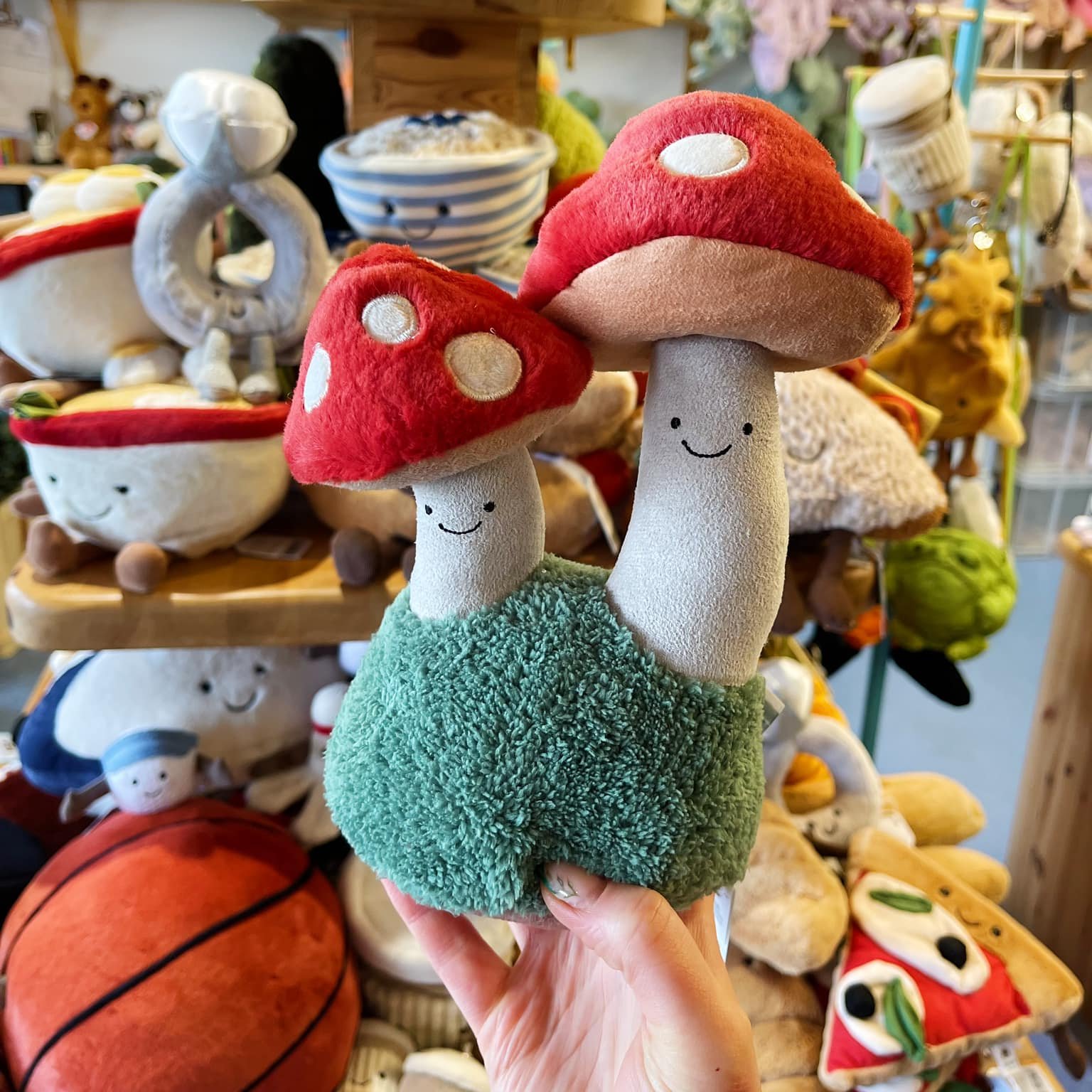 Jellycat Amuseables Pair Of Toadstools Jellycat Amuseables Pair Of Toadstools