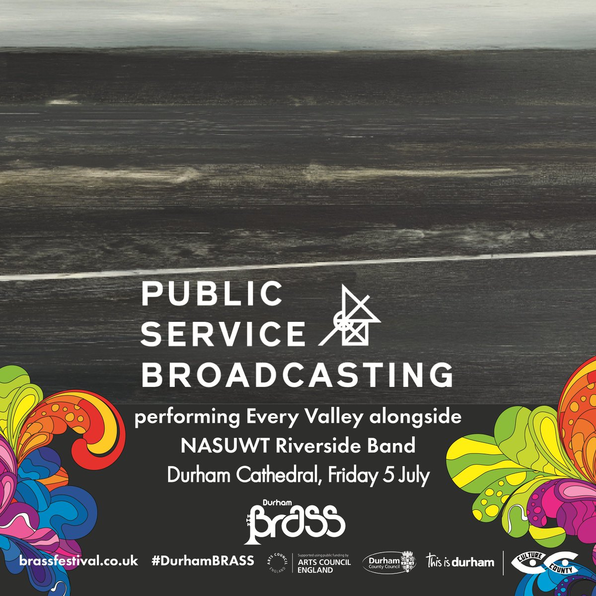 We are thrilled to announce Public Service Broadcasting @PSB_HQ will be headlining the opening night of #DurhamBrass 2024, performing their renowned 2017 album Every Valley at @durhamcathedral alongside @NASUWTRiverside Tickets on sale 9am Fri 22 March: brassfestival.co.uk/brass/public-s…