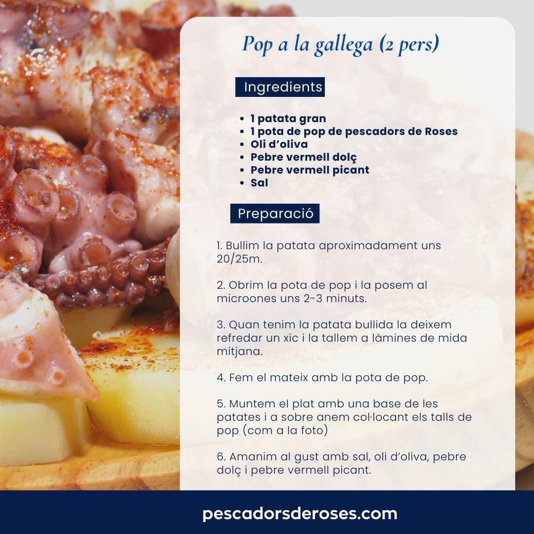 Avui us portem un plat fàcil de fer i superbò.... animeu-vos a provar-lo 🐙

Hoy un plato muy senzillo y riquísimo a la vez 🐙 

#pescadorsderoses #receptes #recetas