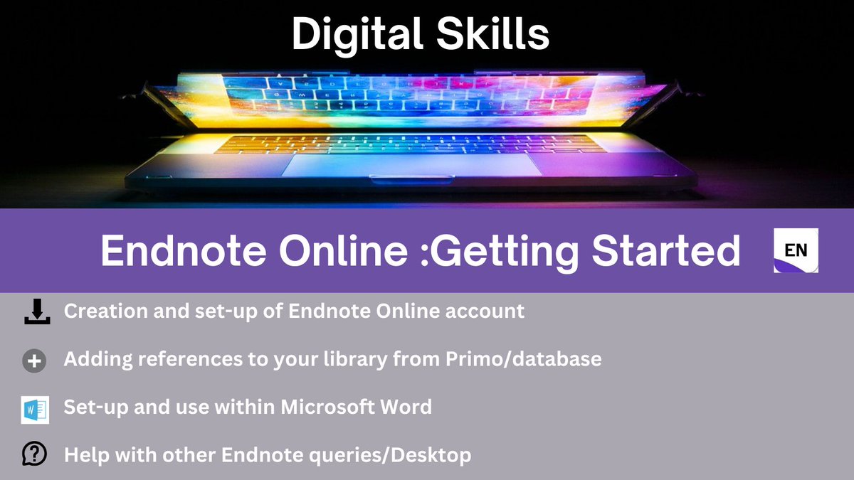 20th March at 2pm. Book here on MyCareer bit.ly/42eo1Il  
#UniversityLibrary #LibraryResources #StudentHub #UniversityOfPlymouth #UPIC #DigitalSkills