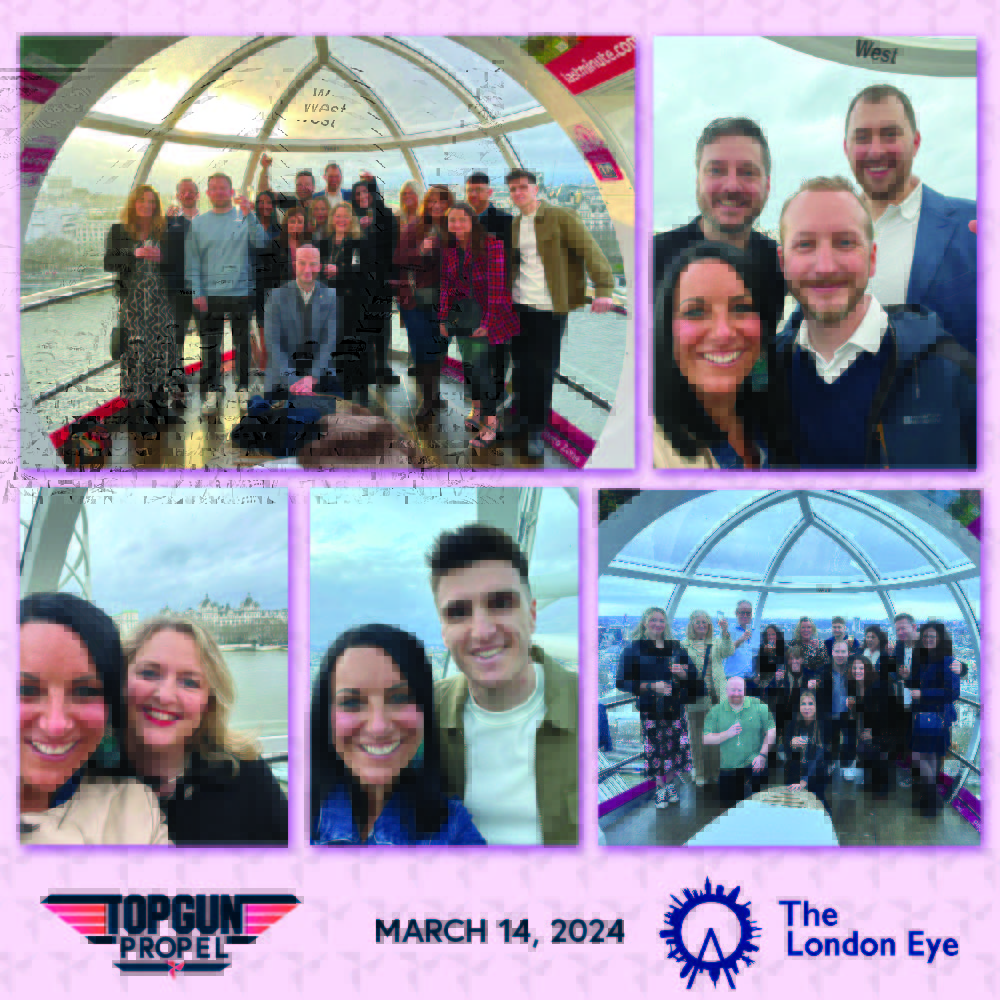 We were proud to celebrate the winners of our second ‘Top Gun’ employee recognition awards scheme with a day out last week at the London Eye and a luxury boat cruise down the River Thames. The internal Top Gun scheme recognised the superstars within our business during H2 2023.