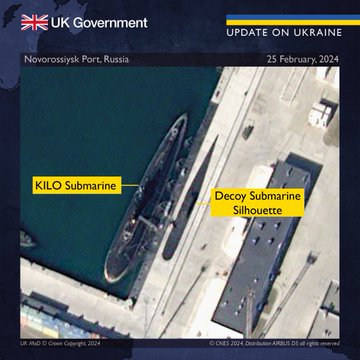 Satellite image of Novorossiysk Port, Russia.