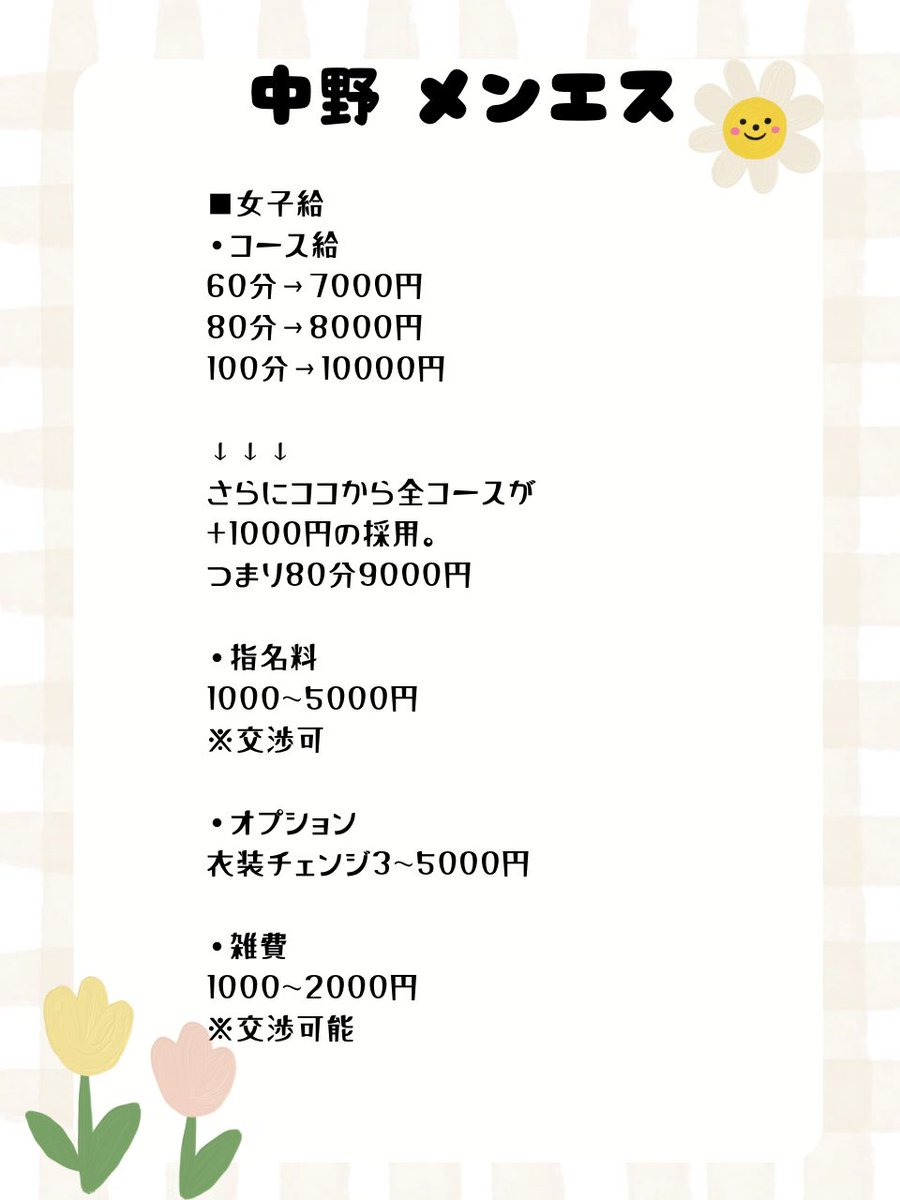 『中野』在籍メンエス💆‍♂️🍜 中野の新店が絶好調🙆‍♂️ 女の子足りてないのでシフト入りやすいし稼ぎやすい👌 🌟スタッフ対応◎ 🌟シフト入りやすい◎ 🌟手コキだけできればOK◎ 🌟緩くて働きやすい◎ 🌟深夜帯稼ぎやすい◎ エド紹介の女性は +1000円のバックで採用🤝 🎁RTでアマギフ