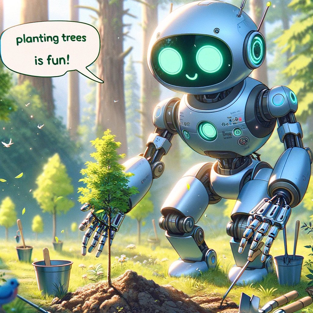 @kimbal @biggreen I ask my robot  AI to plant seed #PlantASeedDay
