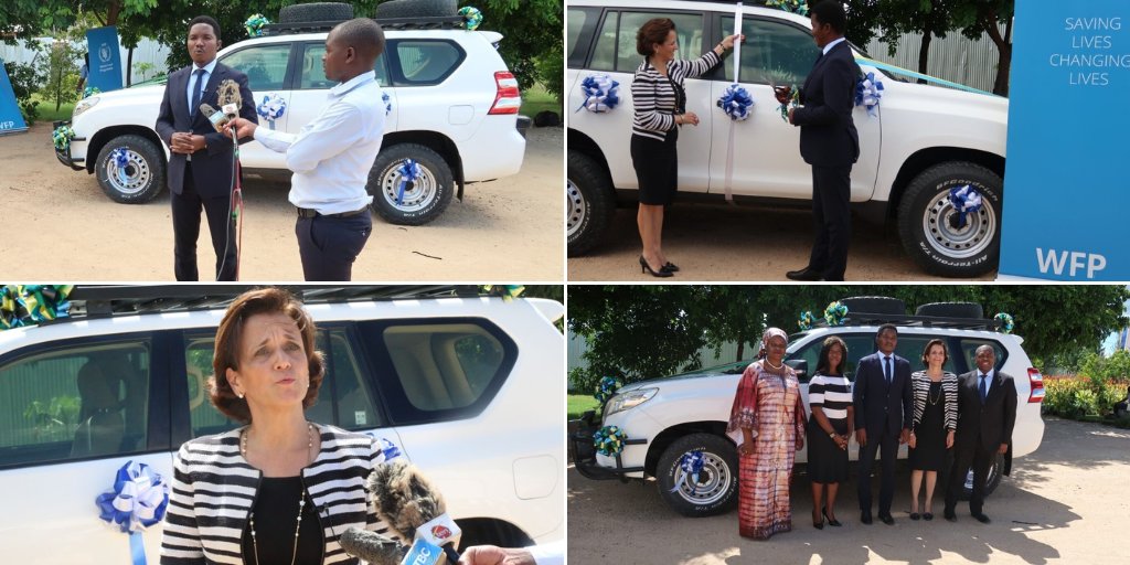 Handover ceremony of a car from @WFP_Tanzania to the Vice President’s Office. Asante sana for a great partnership!