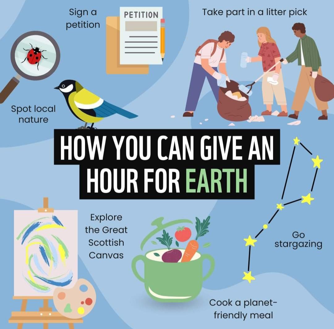 Could an hour change the world? 🌎 Earth Hour is your time to do good for the planet while doing something you love!✨🎨🦋 Small actions can make a big difference and together, we can bring our world back to life! #EarthHour