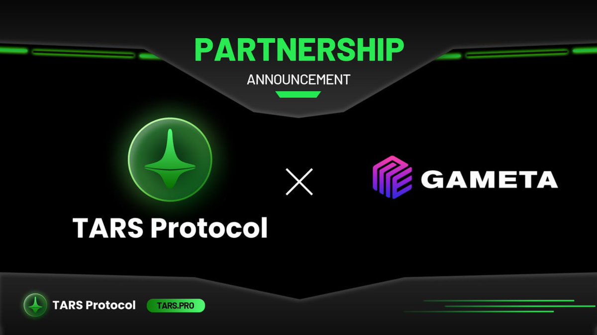#Partnership Announcement🚨 Thrilled to announce our partnership with @tarsprotocol 🚀 TARS: Bridging the Gap from Web2 to Web3 with AI-powered Solutions😎 🙌Together let's #bridgethegap of web2 to the #web3 space🚀 #Web3 #GameFi #SocialFi #NFTCommunity #P2EGame