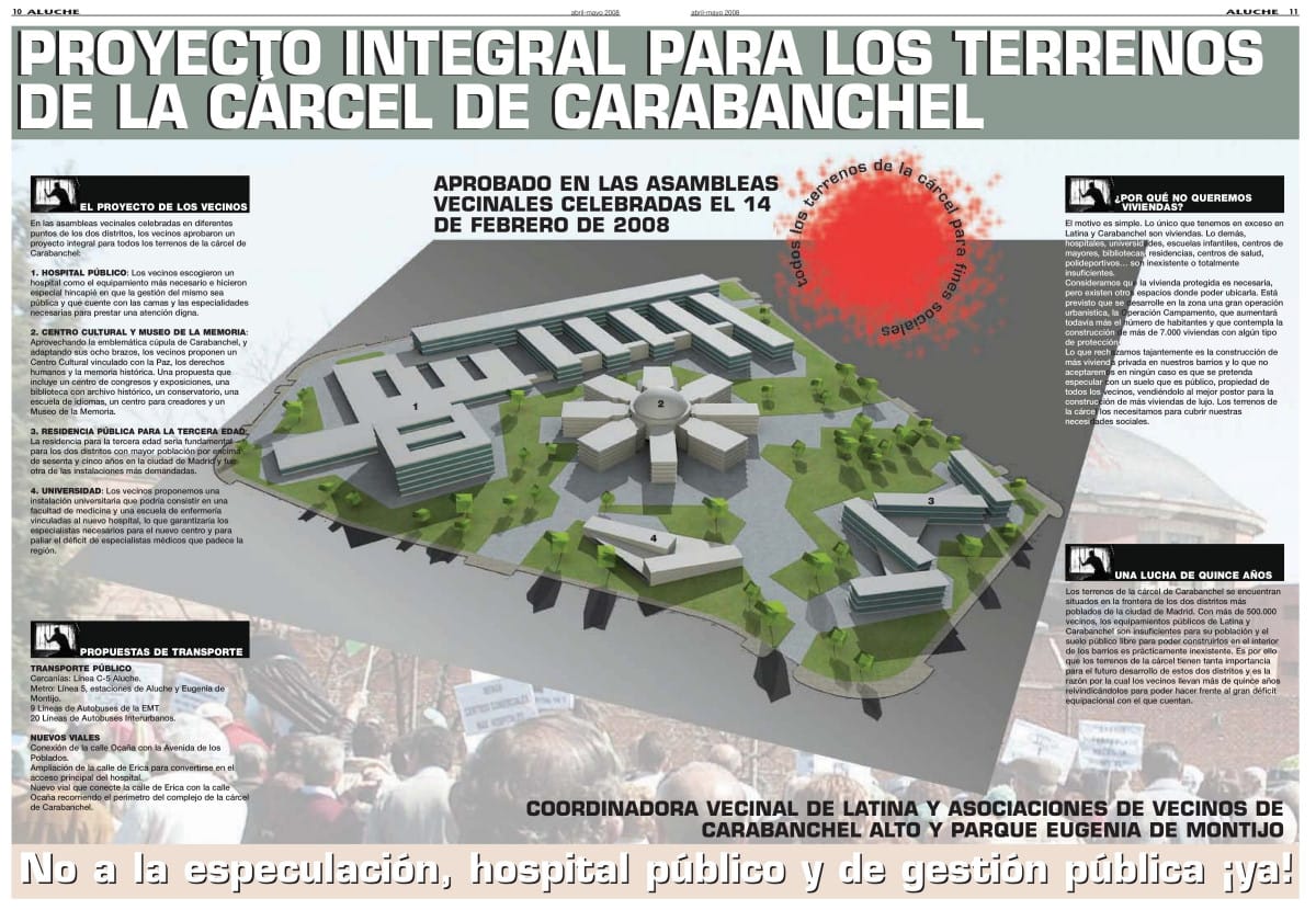 Mas que un maquillaje del #PelotazoCarabanchel (recordemos que están decidiendo el futuro de unos terrenos -la cárcel y el parque- totalmente PÚBLICOS) debería hacerse una cirugía del proyecto urbanístico.