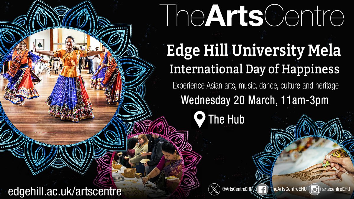 TODAY ! 11AM - 3PM @edgehill MELA Celebrating International Day of Happiness Experience Asian arts, music, dance, food and culture. THE HUB, main building. FREE Event, just turn up!