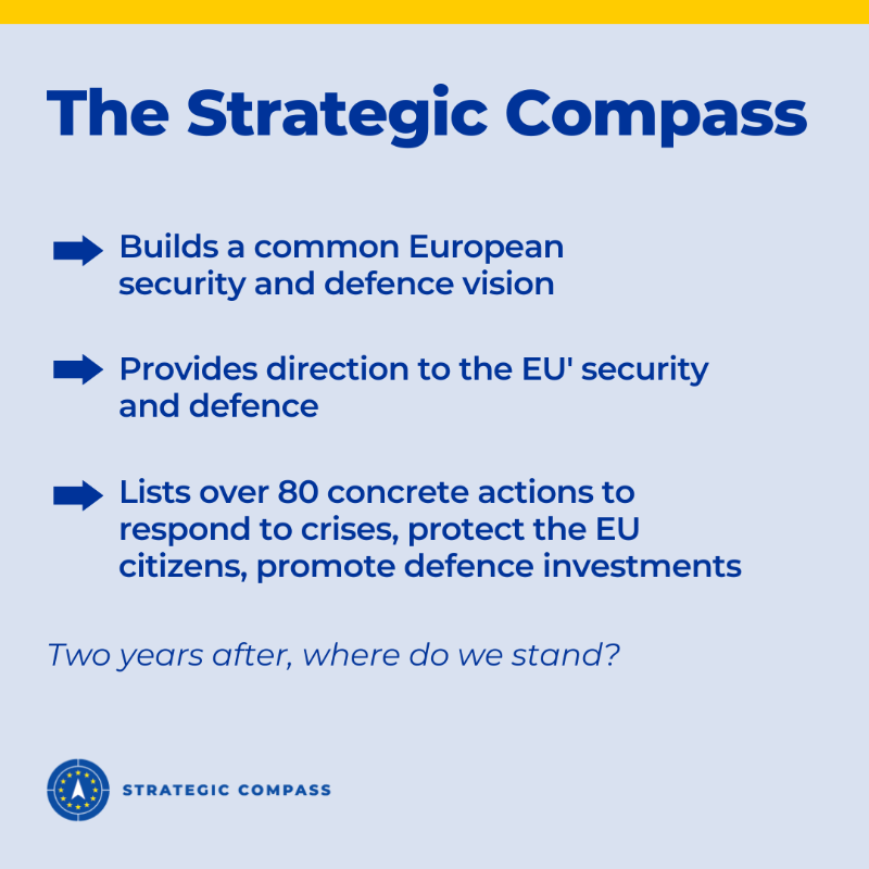 eu_eeas's tweet photo. The #StrategicCompass aims at strengthening the EU's security and defence policy.

We are taking stock of its key achievements. 👇

Read more: https://t.co/WmXkpB6RIi.