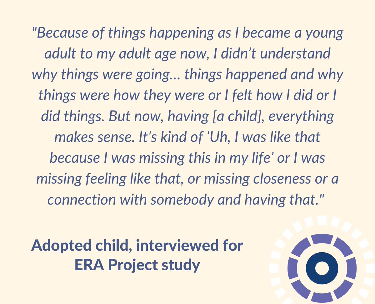 A new ERA study shows that some adoptees face challenges getting the mental health support they need, particularly in young adulthood. Professor Edmund Sonuga-Barke (one of our Theme Leads) was senior author and it was part-funded by @NIHRresearch. ➡️kcl.ac.uk/research/the-e…