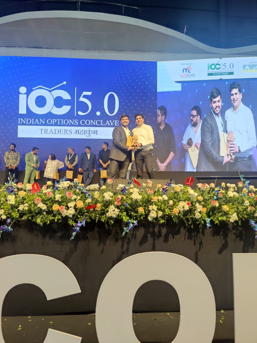 It was great to be part of IOC 5.0 . It was great to share stage with some great traders and Fin-influencers at the event. Thanks @jainambroking  @parikhmilan20 for being a great host. 
#IOC