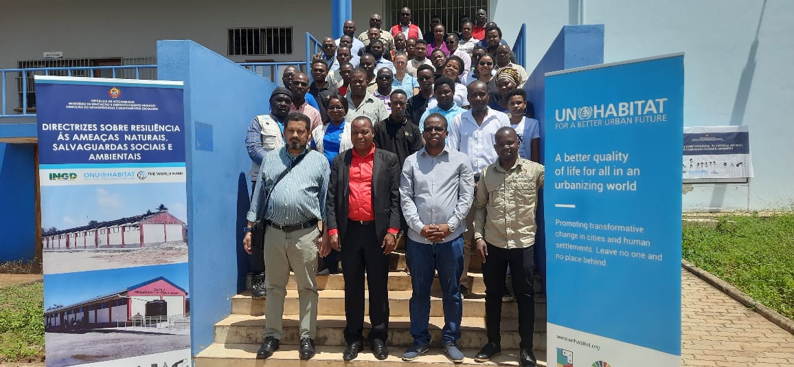 On March 19, the city of Nampula hosted the Provincial Seminar on Resilient Reconstruction of School Infrastructures, a vital initiative led by MINEDH, MOPHRH, in collaboration with INGD and UN-Habitat.