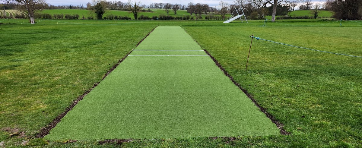 Our non-turf pitch has been a crucial part of our playing & practice facilities for the last 15 yrs, especially for all our youth cricket. So we're super grateful that grants from @HeveninghamHall Trust & @ECB_cricket have allowed us to fully refurbish it ahead the 2024 season.
