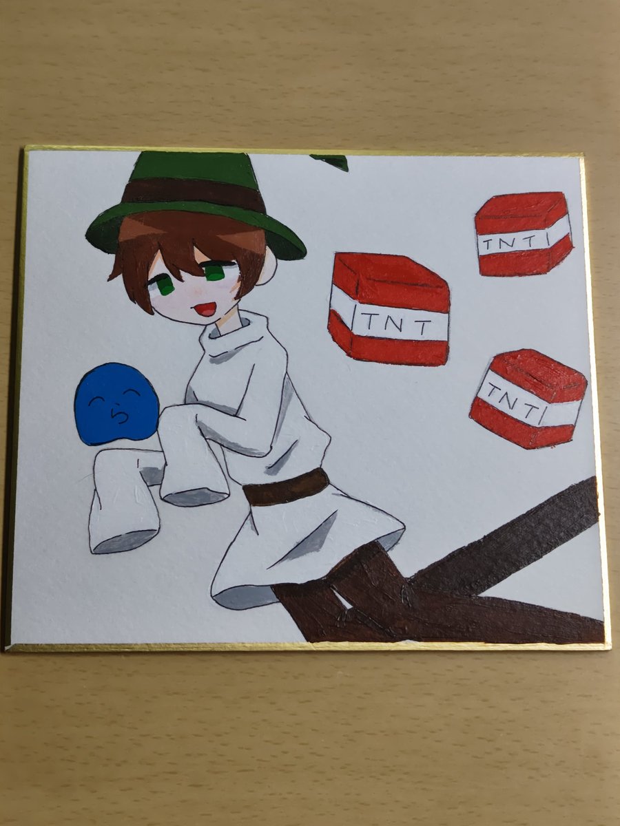 #緑色さんご自由にどうぞ
苦手なアクリルでどりみー描いてみた
アクリルやっぱ難しいや