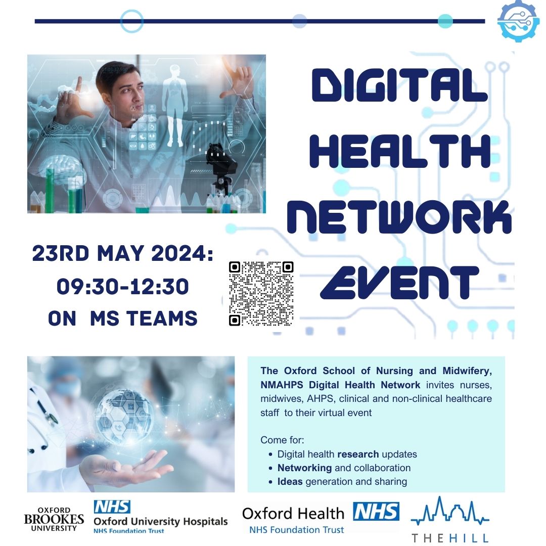 Please register for this exciting inaugural digital health network event for nurses, midwives, AHPs, healthcare students, clinical and non-clinical healthcare staff to this virtual event. Register here docs.google.com/forms/d/1ywSlK…