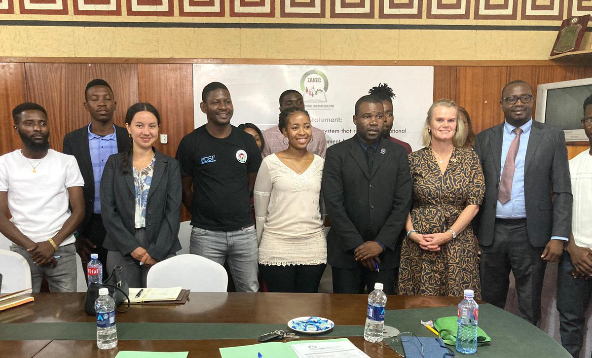 Rarely seen such engagement and dedication for improved quality and support to education and students. Thank you, @ZANEC_Official and @zambia_students for demonstrating support to 🇿🇲 from 🇳🇴, @saih and @norad. Impressive solidarity for marginalized and women in power💪🏾