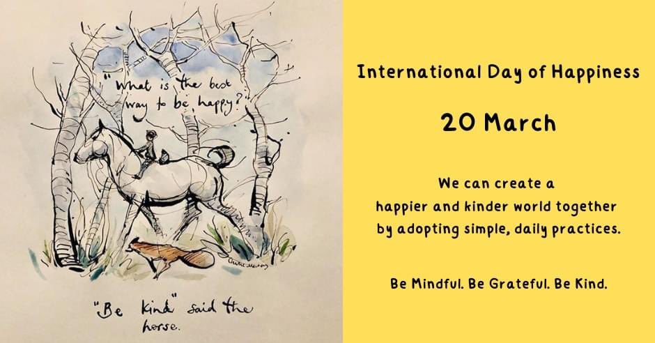 😀Happy International Day of Happiness!😀 Whether it's sharing a smile, lending a helping hand, or simply taking a moment to appreciate the beauty in the little things, let's make every moment count. One act of kindness can make a huge difference to someones day! Lets spread joy