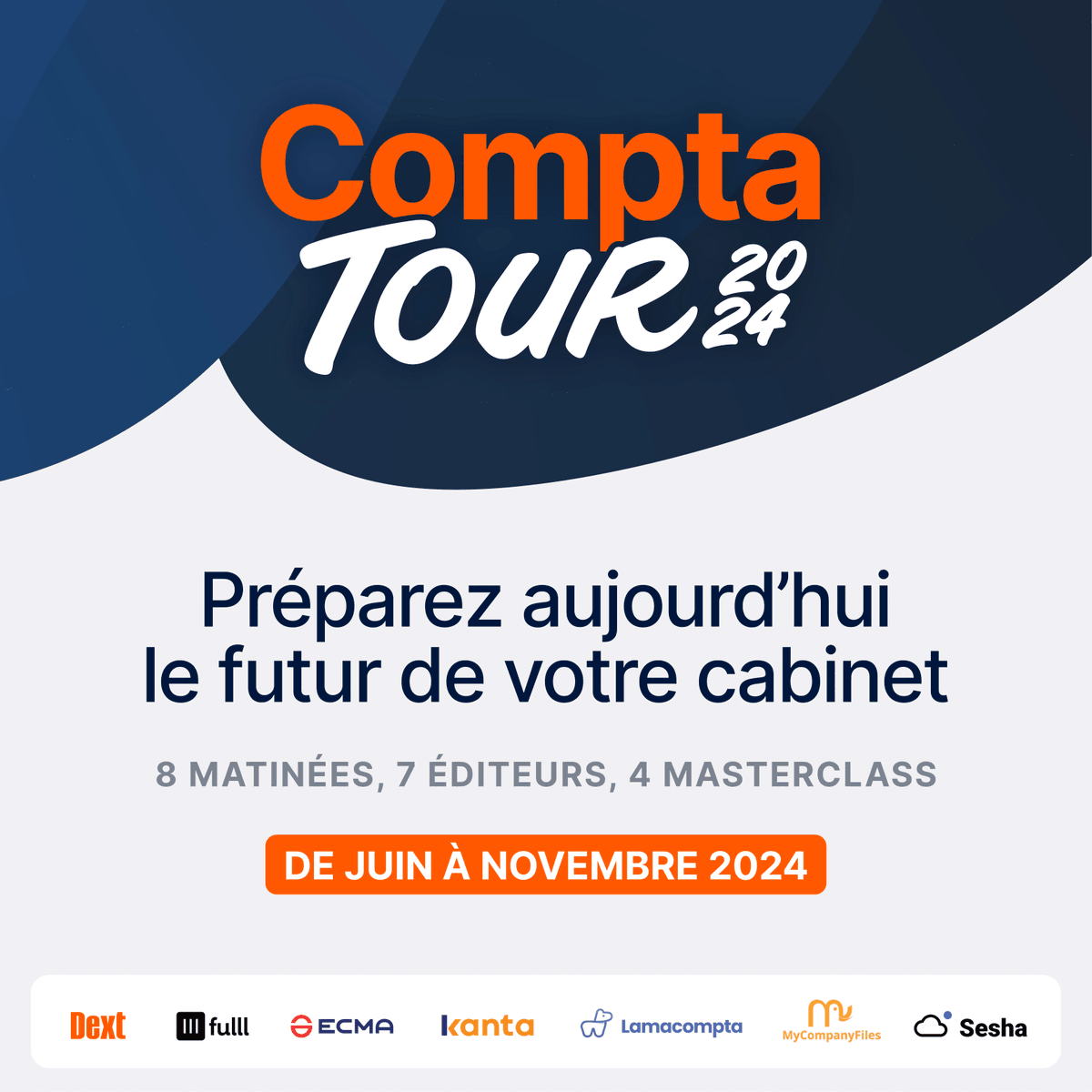 Dext France (@dext_france) on Twitter photo Il est temps de vous annoncer les derniers éditeurs présents à ComptaTour dès juin 2024 💥
Connaissez-vous <a href="/MyCompanyFiles/">MyCompanyFiles</a> et Sesha ?
Retrouvez-les à Bordeaux, Paris, Lyon et Toulouse : bit.ly/49XrRbv Il est temps de vous annoncer les derniers éditeurs présents à ComptaTour dès juin 2024 💥
Connaissez-vous <a href="/MyCompanyFiles/">MyCompanyFiles</a> et Sesha ?
Retrouvez-les à Bordeaux, Paris, Lyon et Toulouse : bit.ly/49XrRbv