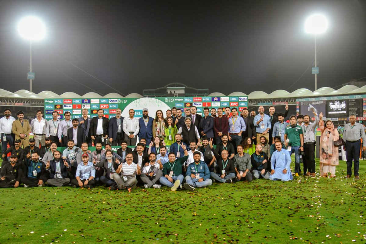 Immense gratitude to all involved in making this year's <a href="/thePSLt20/">PakistanSuperLeague</a> an absolute triumph! From multiple last-ball thrillers to packed stadiums across Rawalpindi, Multan, and Lahore, this season has been an unforgettable journey.