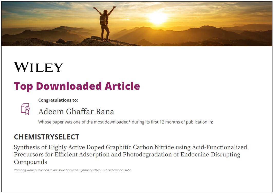 Thank you! @ChemistrySelect and @WileyGlobal 

Here is the link to the article: …mistry-europe.onlinelibrary.wiley.com/doi/full/10.10…

#TopDownloadedArticle #AcademicTwitter 
#phdlife #AcademicChatter