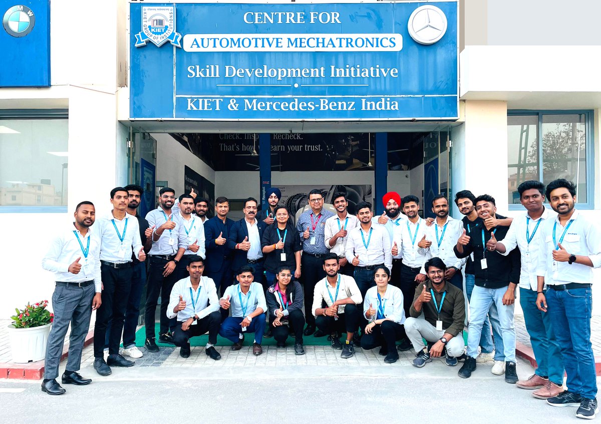 Exciting news from our #Center_for_Automotive_Mechatronics! Out of 25 students in the #ADAM program, an impressive 20 have secured placements at #Mercedes_Benz Silver Arrows.
#KIETGroupofInstitutions #KIETGZB #KIET #AKTU #AICTE #AutomotiveSuccess #ADAM #ADAMCentre #MercedesBenz