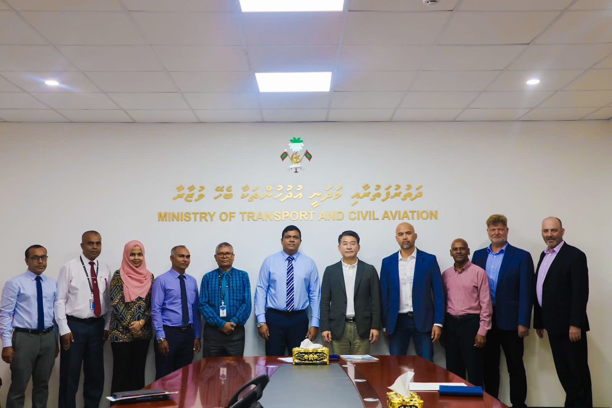Minister Mohamed Ameen engages in discussions with Aron Flying Ship officials regarding the WIG craft and its broad implications for the Maldives. Exploring innovative solutions for maritime transport underscores the nation's commitment to sustainable development and connectivity