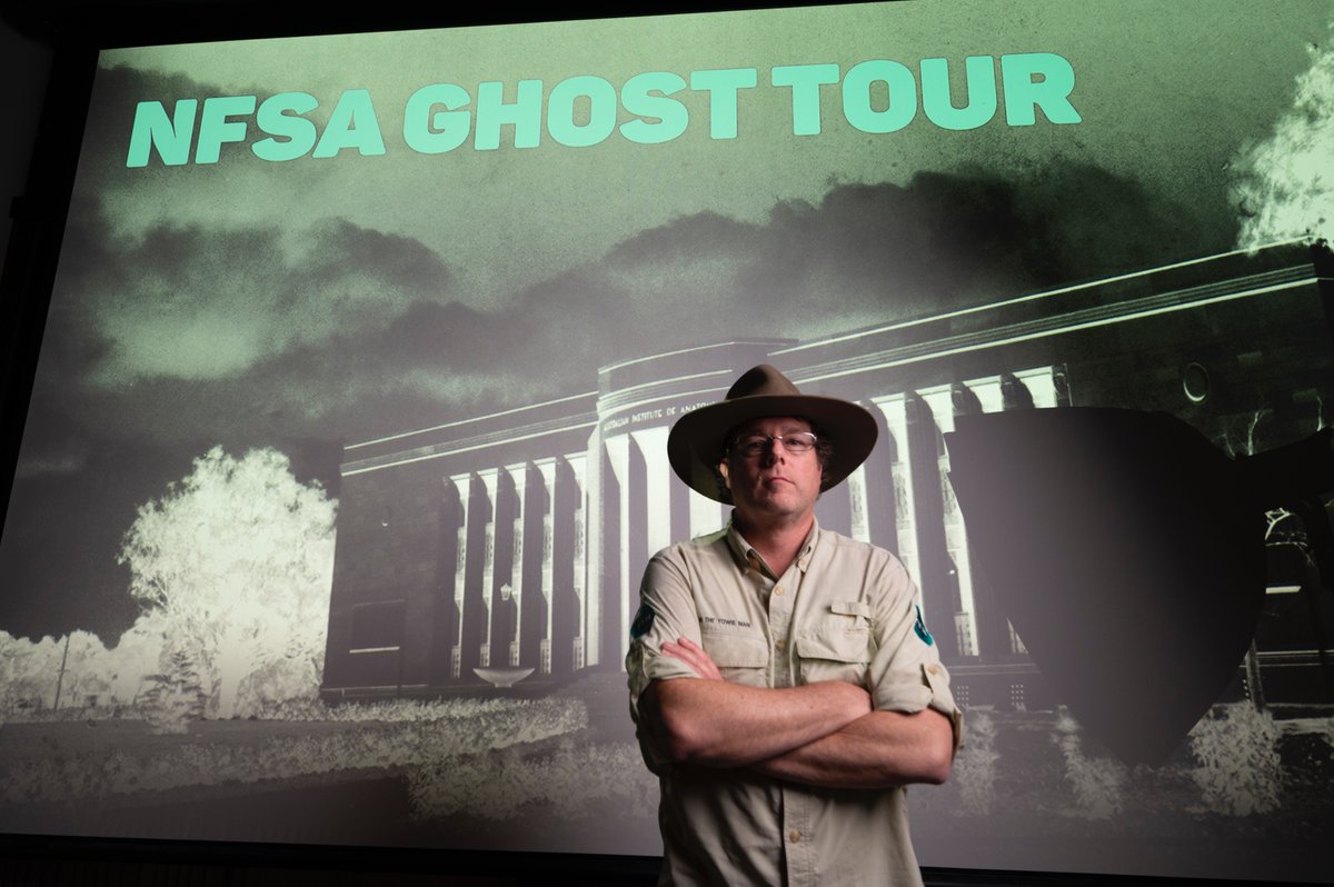 New Season of NFSA Ghost Tours Just Announced (April - June) Join Tim the Yowie Man for a rare look behind the spooky history of the National Film and Sound Archive (NFSA) headquarters in Canberra. tickets.nfsa.gov.au/Events/NFSA-GH…