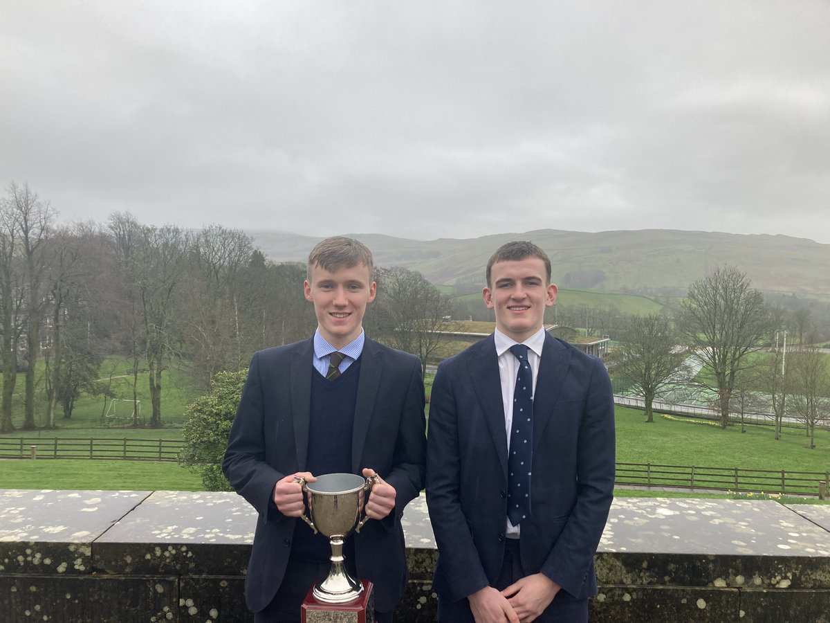 It’s been an incredible morning of awards in the Headmasters Final Assembly. Headmasters colours for Dan for outstanding success in running and a Brown Blazer for Roman for outstanding achievement and brilliant commitment in Academia 👏🔴⚫️