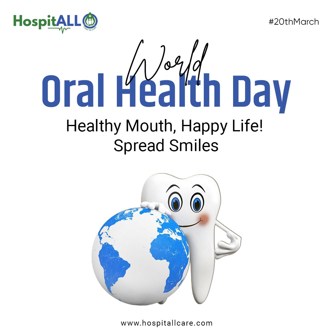 A healthy mouth leads to a happy life! Let's spread smiles and raise awareness about good oral hygiene practices on #WorldOralHealthDay. 😁🦷 

#SmileBright #DentalCare #OralHealth #Telehospital #HospitALL