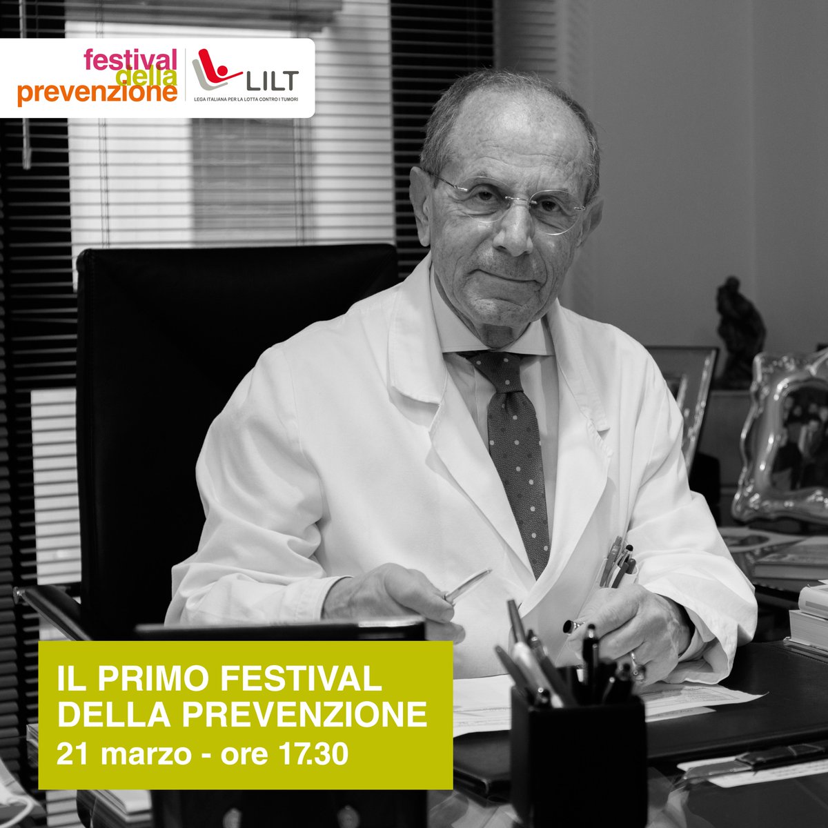 LILT (@liltnazionale) on Twitter photo Domani inzia il #FestivaldellaPrevenzione!
Il Presidente di LILT Nazionale <a href="/Fra_Schittulli/">Francesco Schittulli</a> sarà tra gli speaker d'eccezione insieme al Ministro della Salute Orazio Schillaci, Marco Alloisio - presidente <a href="/LILTMilano/">LILT Milano</a> e <a href="/ChiaraMaci/">Chiara Maci</a>
Scopri: festivaldellaprevenzione.it Domani inzia il #FestivaldellaPrevenzione!
Il Presidente di LILT Nazionale <a href="/Fra_Schittulli/">Francesco Schittulli</a> sarà tra gli speaker d'eccezione insieme al Ministro della Salute Orazio Schillaci, Marco Alloisio - presidente <a href="/LILTMilano/">LILT Milano</a> e <a href="/ChiaraMaci/">Chiara Maci</a>
Scopri: festivaldellaprevenzione.it