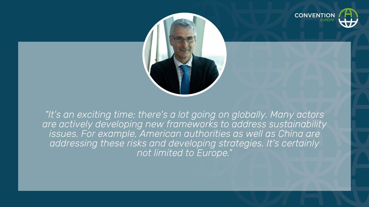 convention_a's tweet photo. Justin Wray, Head of the Policy Department, European Insurance and Occupational Pensions Authority (EIOPA) shares a global perspective. 🌐 https://t.co/5V9GJIig3e