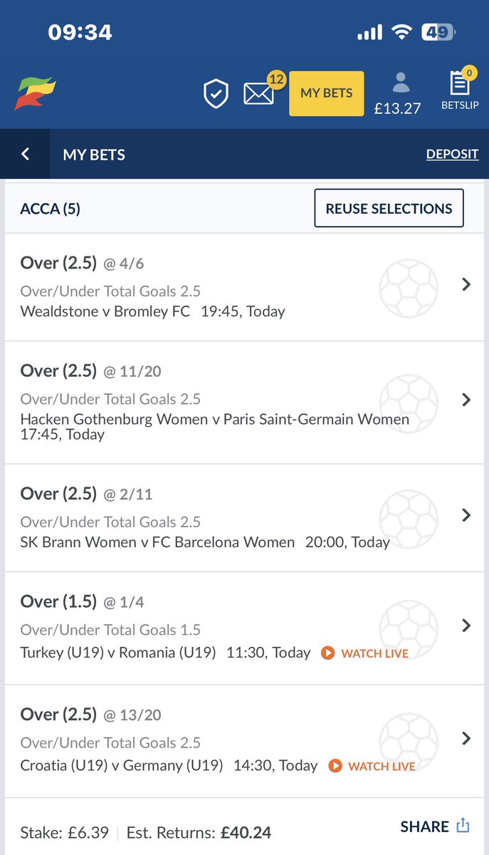 bets_golde44202's tweet photo. We go again today banking the profit from yesterday 🏆 https://t.co/NjOD9Q9f9y