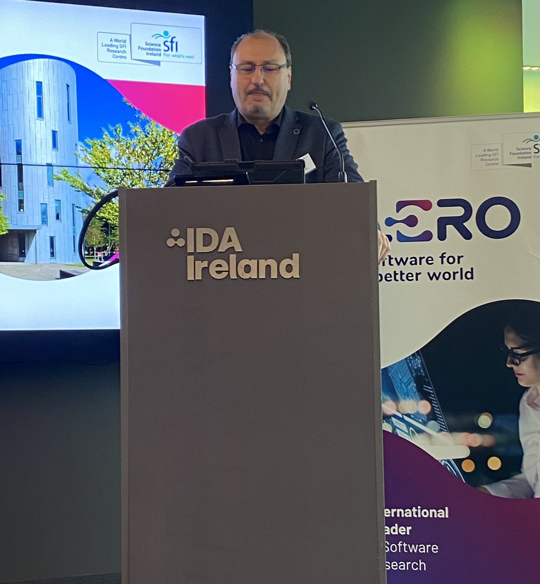 Prof. @lionel_c_briand, director of Lero, is in @IDAIRELAND giving a keynote on Responsible Engineering of #AI Enabled Systems. #software #research