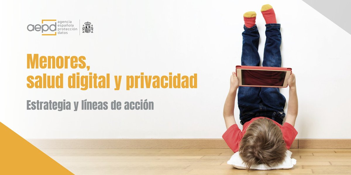 La estrategia de la @AEPD_es para proteger a los menores contempla 10 actuaciones prioritarias y 35 medidas más, en tres ejes: colaboración regulatoria, refuerzo para garantizar derechos de la infancia y adolescencia y ejercicio de potestades de investigación y sanción. Consulta…