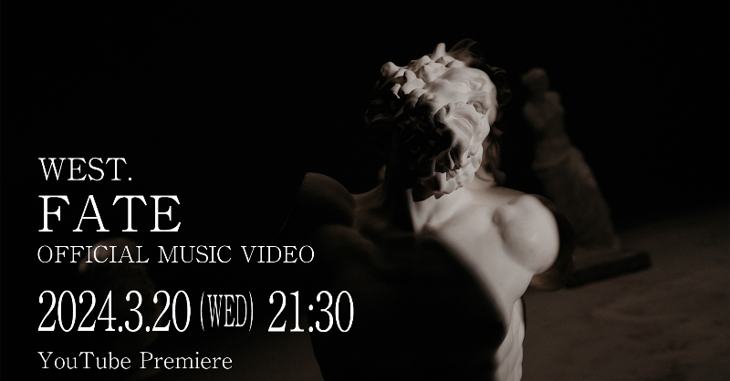 WEareWEST7's tweet photo. 📢まもなく21:30〜
「FATE」Music Videoプレミア公開🎥

お見逃しなく!!!!!!!

#WESTꓸFATE🖤