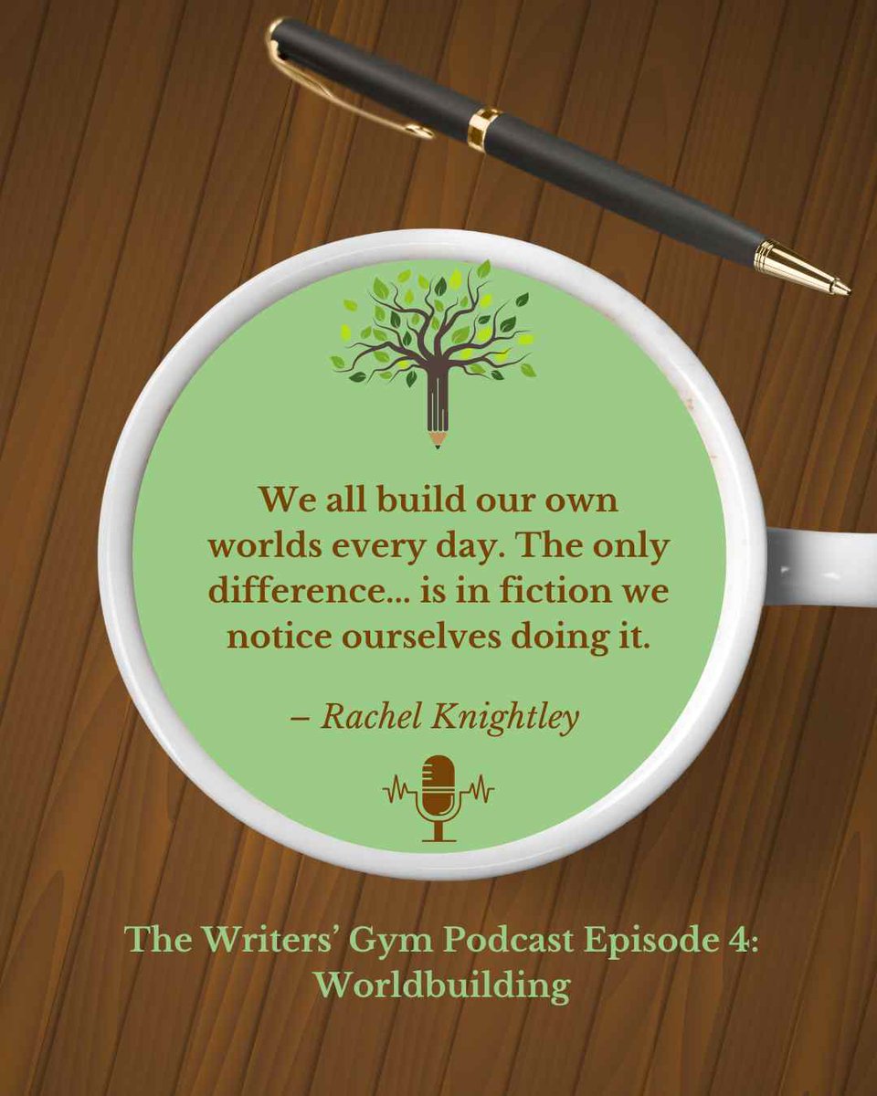 Episode 4 of The Writers’ Gym podcast with @StoriesAlt airs today. @emilyinkpen and I take a fun and thoughtful stroll through how we build our worlds on the page and our versions of the real world build us… 

#writing #writingpodcast #writers