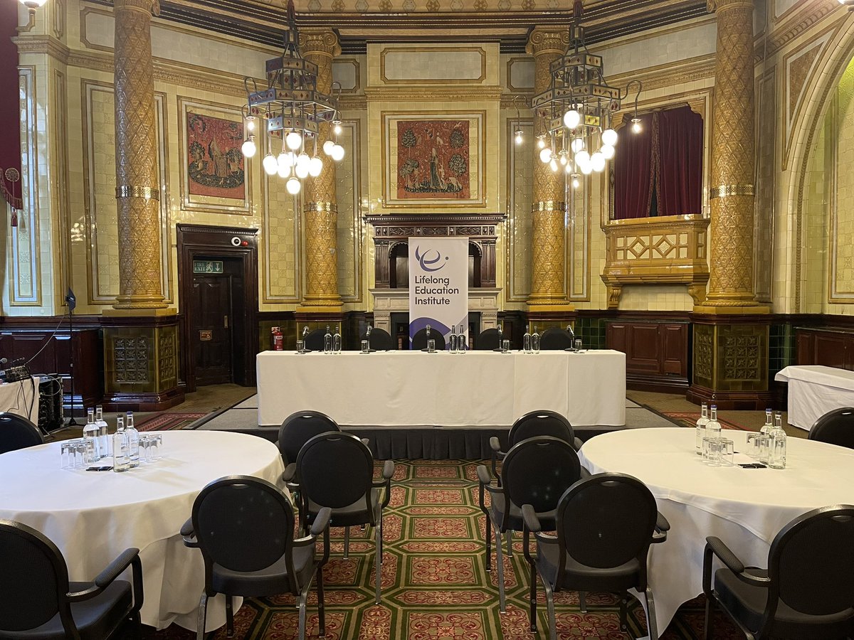 All set up for our #Skills Matter Conference at The Royal Horseguards Hotel in Westminster. Ready to welcome Members and non-Members, all passionate about the future of #HigherEducation and #FurtherEducation