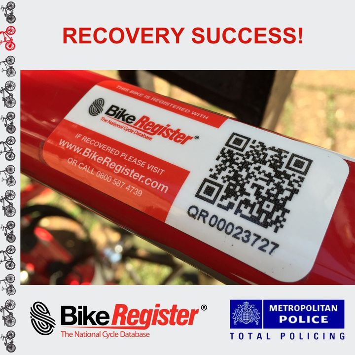 bikeregister's tweet photo. Andrew Nathanson bought a bike on eBay, noticing it marked with BikeRegister. Using 'BikeChecker,' he found it stolen, then took it to the Police Station, reuniting it with the owner.
Find out more: https://t.co/Bq0n6Z31jp
#BikeRegister #LockItMarkIt #BikeMarking #BikeRecovery https://t.co/ZVHZX0wwuB