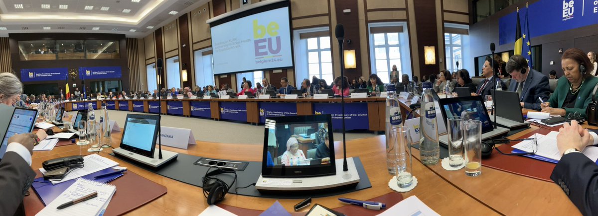 Today In Brussels we are strengthening the EU-AU partnership in Global Health for Equitable Access. Together we are stronger! Thanks to #EU2025BE <a href="/_AfricanUnion/">African Union</a> <a href="/SweMFA/">Swedish Ministry for Foreign Affairs</a>