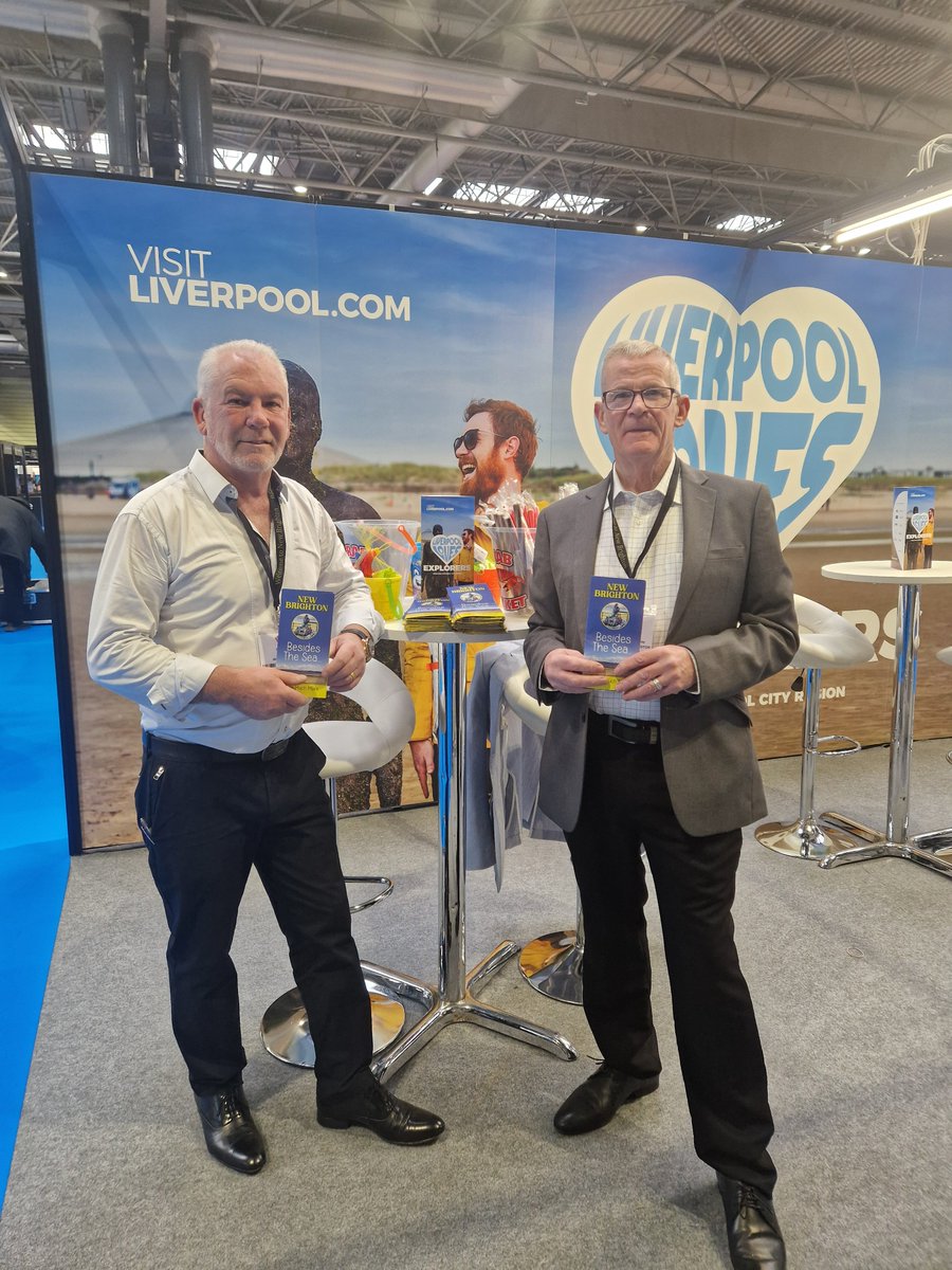 And we have arrived. Excited to partner with Visit Liverpool to promote New Brighton and Wirral at the British Tourism and Travel Show @LpoolMarketing @tourism_show