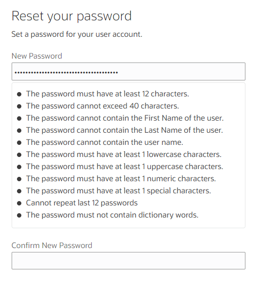 Being forced to reset your password and having to read the entire LoTR trilogy to understand the requirements... 🙄