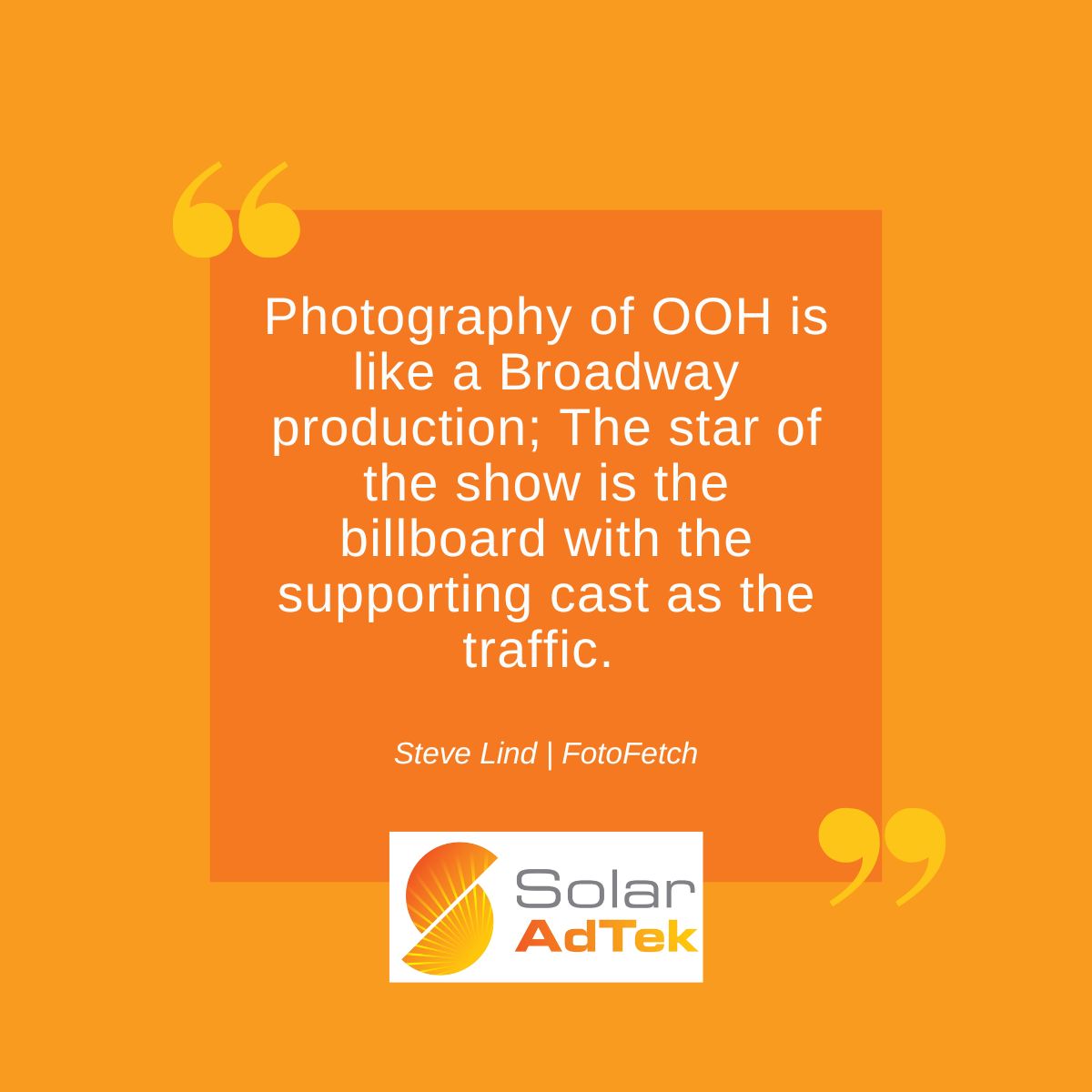 ☀ How often do we now see OOH centre stage on a social media post. Creating engaging OOH ensures it is amplified beyond that medium.

#solaradtek #solarlighting #lightingspecialists #OOHlighting #OOHadvertising #Outdooradvertising