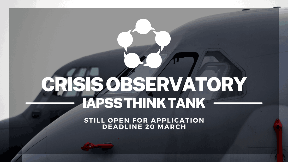 IAPSS is actively seeking analysts and guests to join its prestigious think tank, the Crisis Observatory. The application deadline is March 20th, CET. #IAPSS #VolunteerApplication Application Link: docs.google.com/forms/d/e/1FAI…