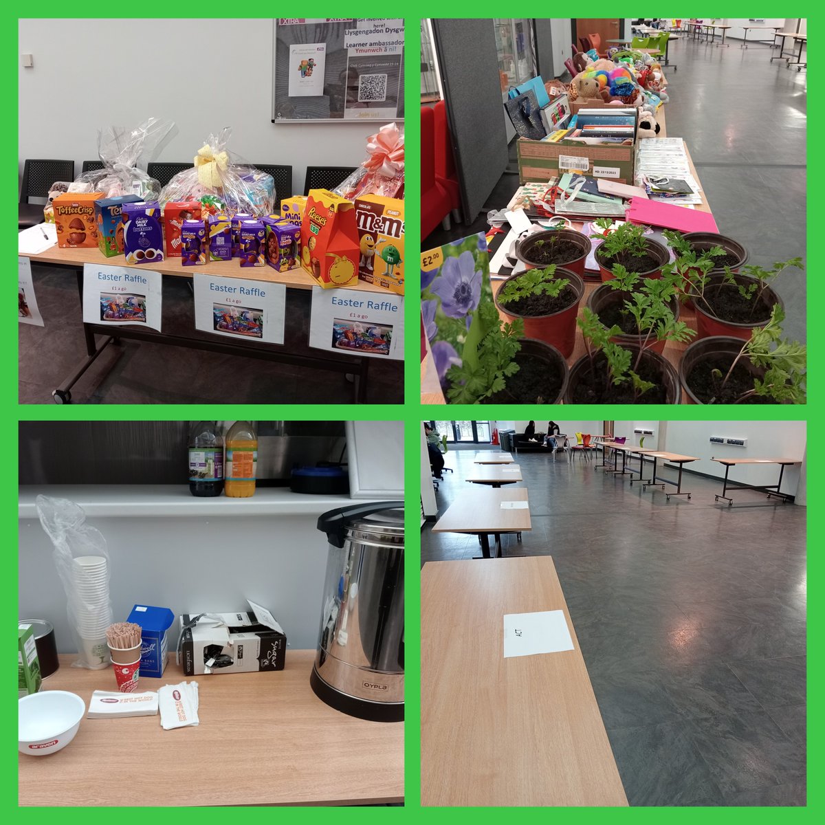 ILS Nantgarw getting ready for their Easter Fayre and What's next event, please pop along and grab a bargain and raffle ticket. 20/03/24 @ColegyCymoedd
