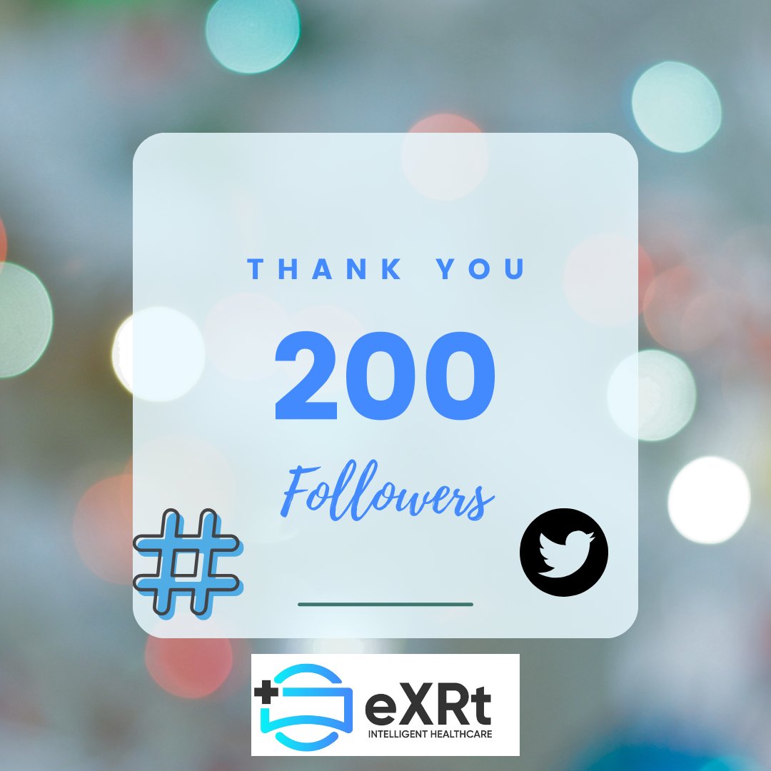 eXRtiHealthcare's tweet image. Thankyou💙!
We have reached 200 followers on Twitter (X) !!

Hello to all our new followers👋

#eXRt #X #followers
