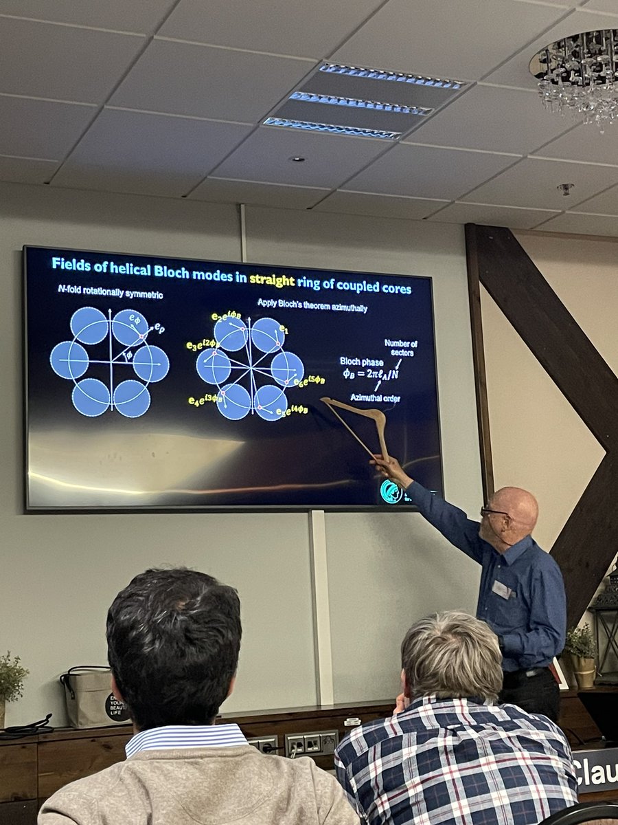 Good morning from the Workshop on Structured light at Lapland. Prof. P.Russel is giving insight on chiral photonic crystal fibres 👏. Well organised by <a href="/GGoery/">Goëry Genty</a> and <a href="/MarcoOrnigotti/">Marco Ornigotti</a>